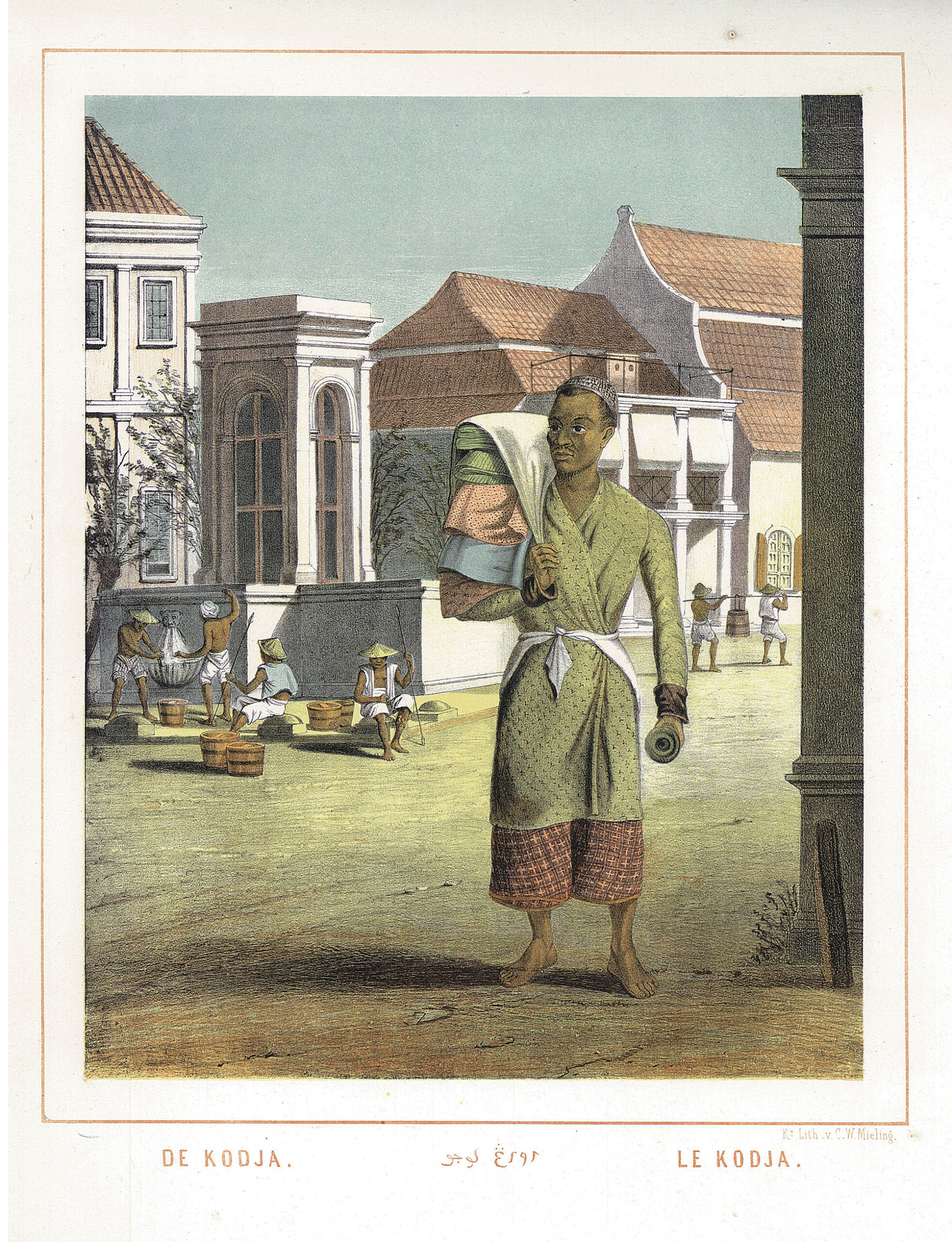 Antique Print of a Kodja by Van Pers (c.1853)