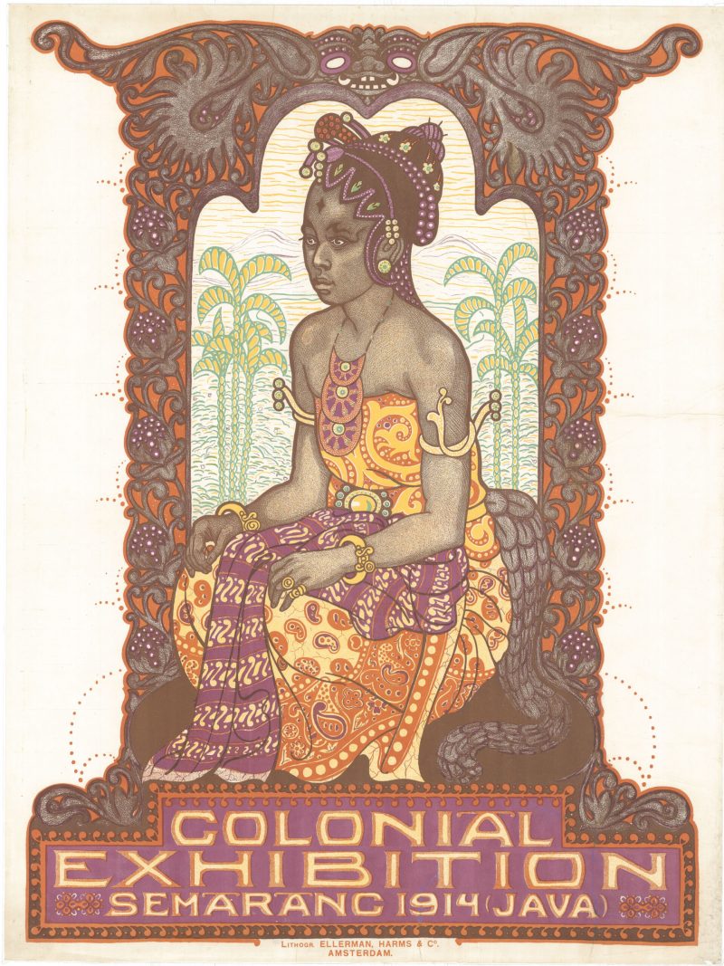 Antique Poster Colonial Exhibition Semarang (1914)