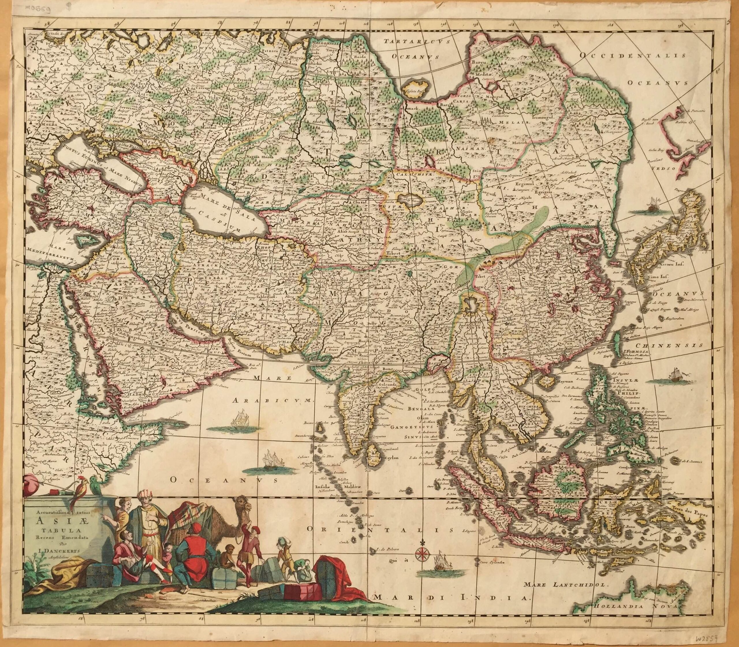 Antique Map of Asia by Danckerts | Bartele Gallery