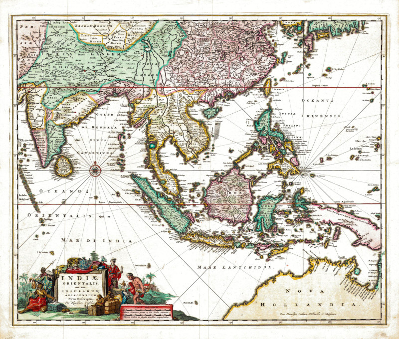 Antique Map South-East Asia and China (1894) - SOLDBartele Gallery