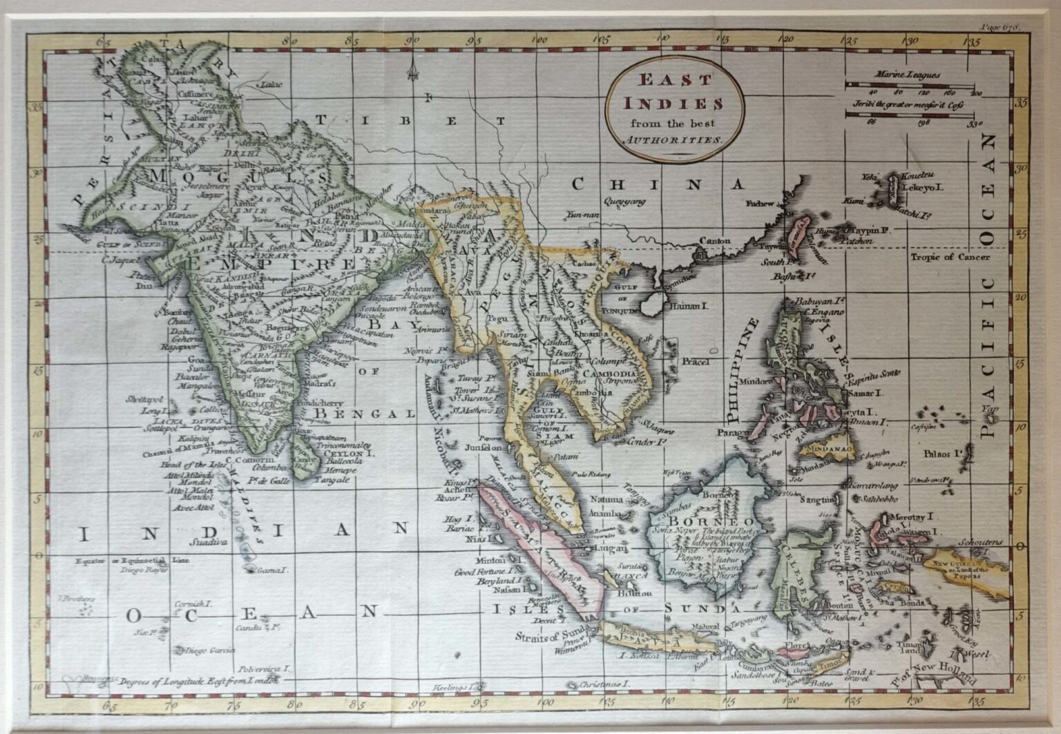 Antique Map of the East Indies by Kitchin (1790)