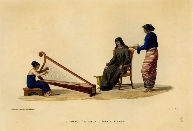 Coupang: Ile Timor. Divers Costumes - Prot (1825)
