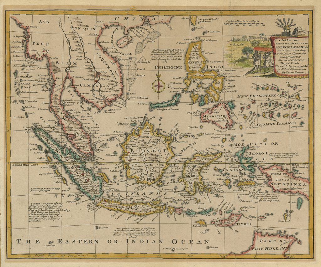 Antique Map East Indies by Bowen (1752) - SOLD