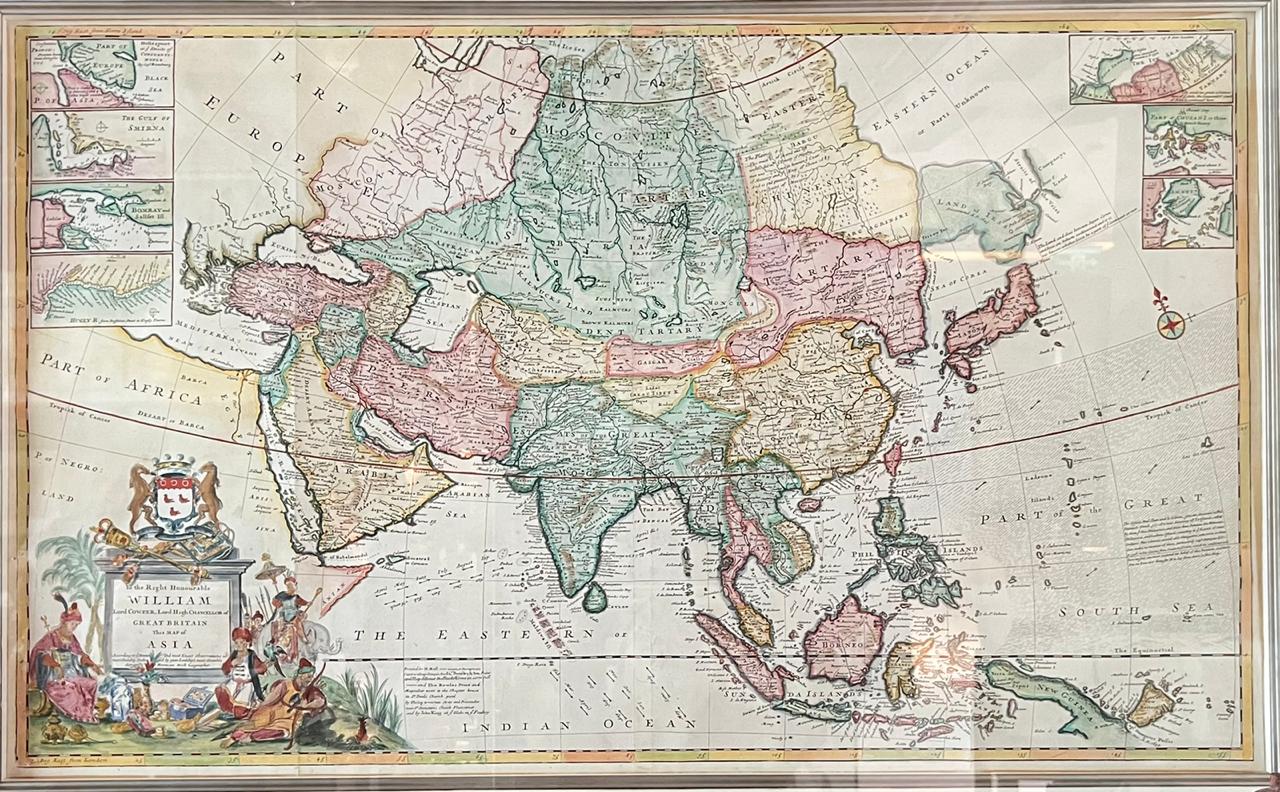 MAP OF ASIA – HERMAN MOLL (C.1710)