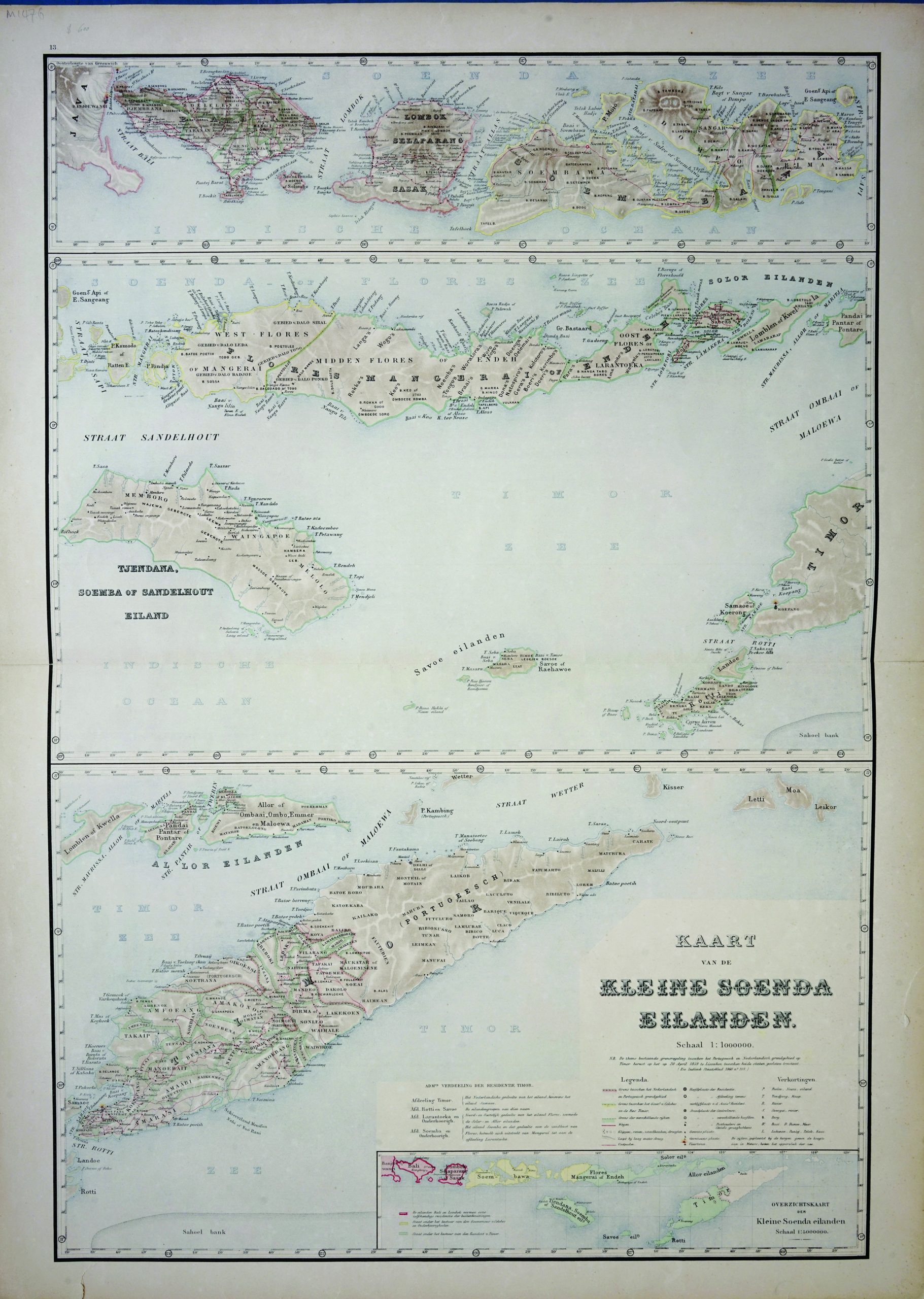 Map of Lesser Sunda Islands - Stemfoort & Siethoff (c.1883-1885)