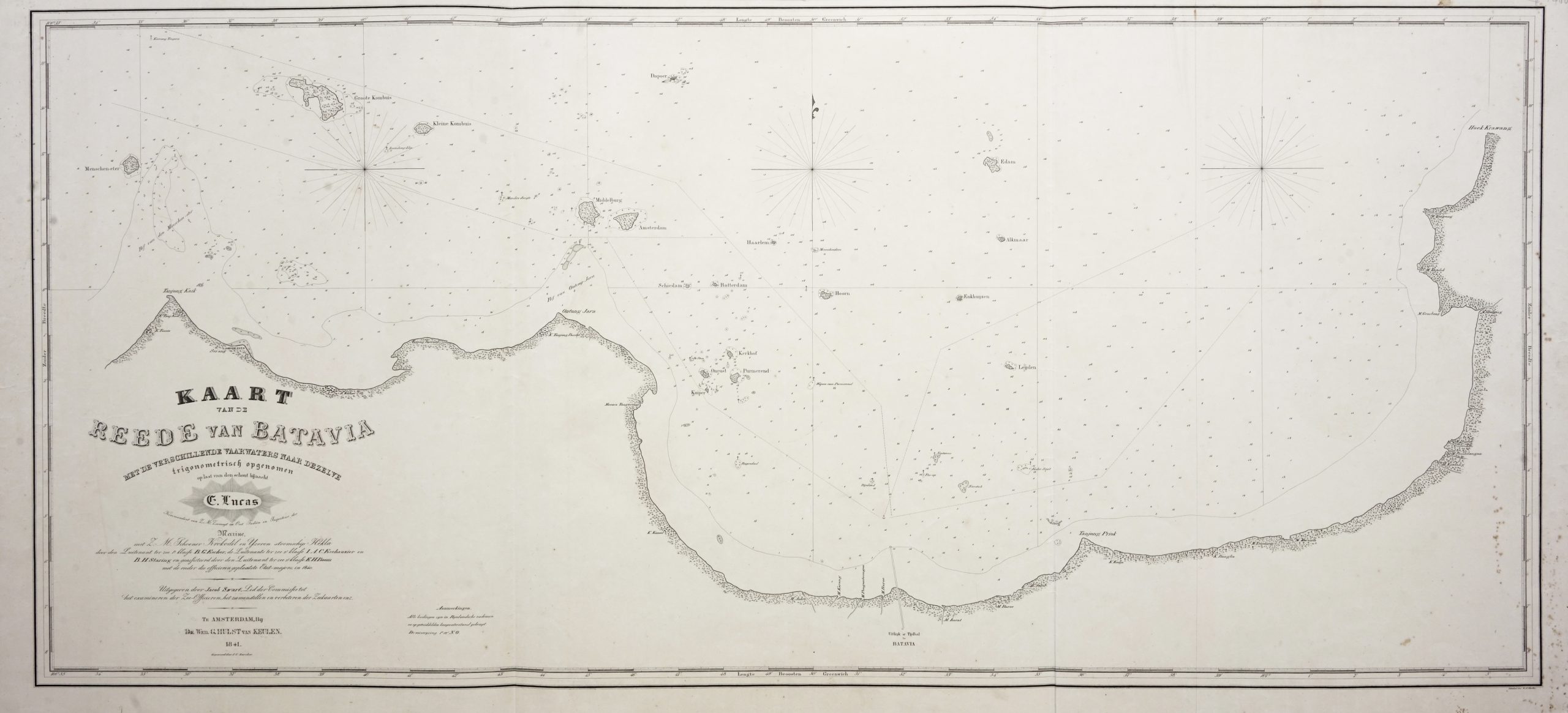 Chart of Batavia Harbour - Escher (c.1841)
