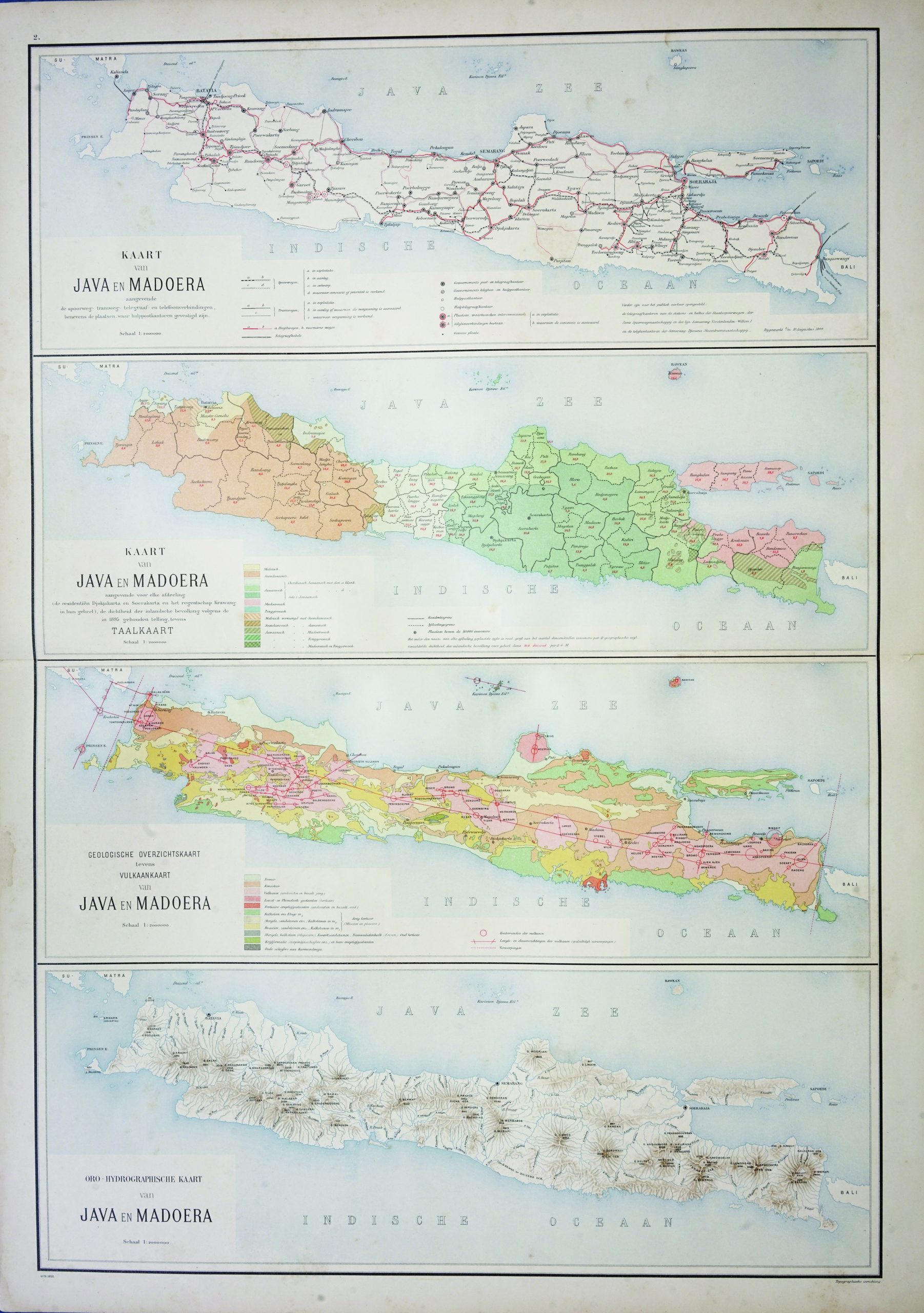 Map of Java and Madura - Stemfoort & Siethoff (c.1883-1885)