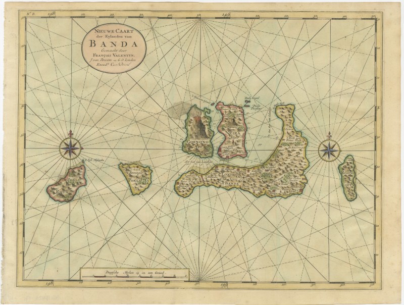 Map of the Banda Island - Valentijn (c.1726-1728)